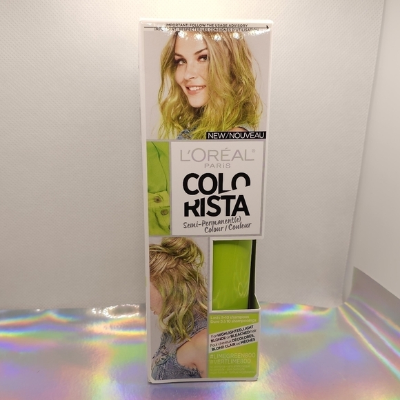 L'Oreal Lime Green Colorista Semi-Permanent Hair Colour - Picture 6 of 8